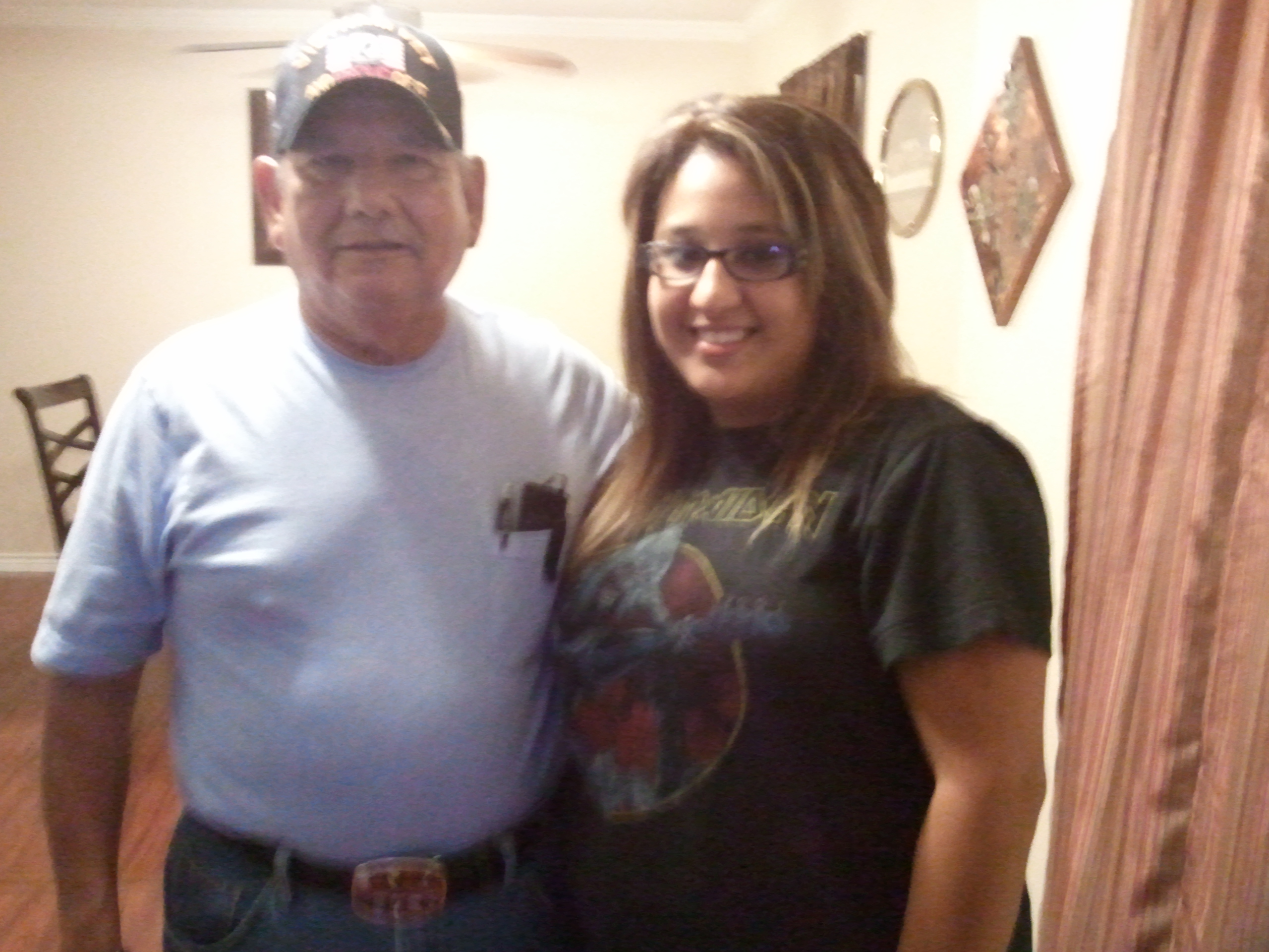 Victor and I after the interview on 4-27-12